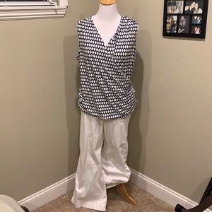 Venezia White Boot Cut pants